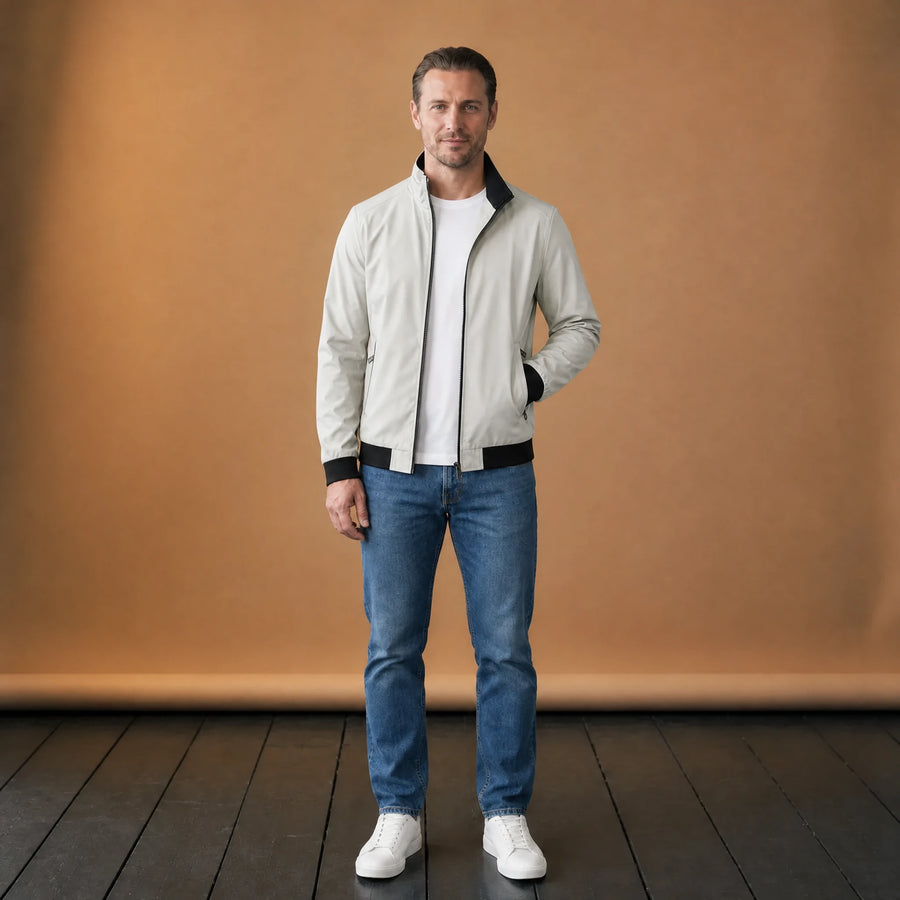 Veste vintage zippée à col montant - VETEMENT Studio HOMME