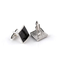 boutons-de-manchette-degoulinant-dhuile-carree-vintage