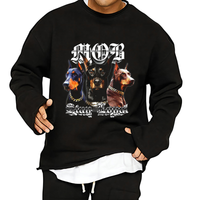sweat-ample-roule-imprime-doberman-pinscher-vintage