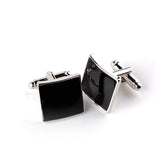 boutons-de-manchette-degoulinant-dhuile-carree-vintage