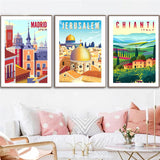 tableau-de-toile-dart-de-paysage-nordique-vintage