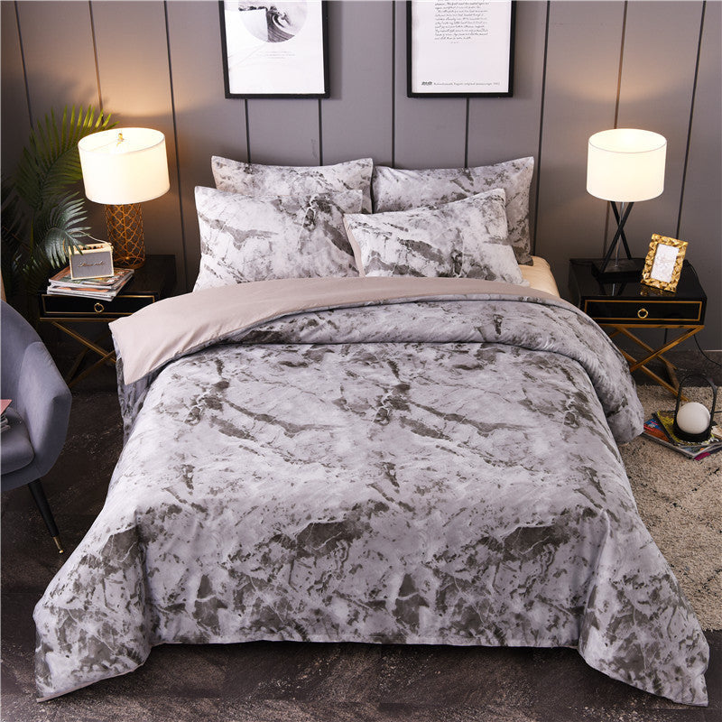 literie-de-housse-de-couette-noir-et-blanc-vintage