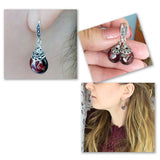 boucles-doreilles-grenat-rond-vintage