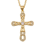 Collier Vintage à Pendentif Croix