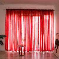 rideau-en-gaze-de-couleur-unie-vintage