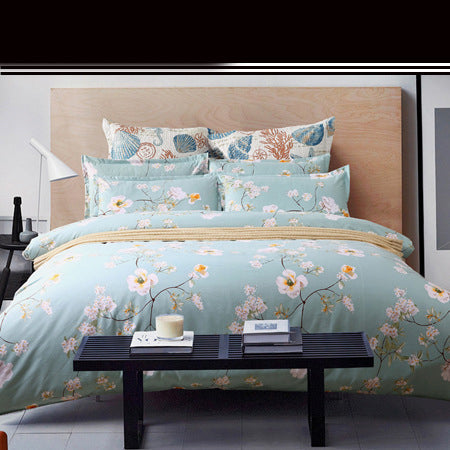 housse-de-couette-drap-lit-simple-vintage