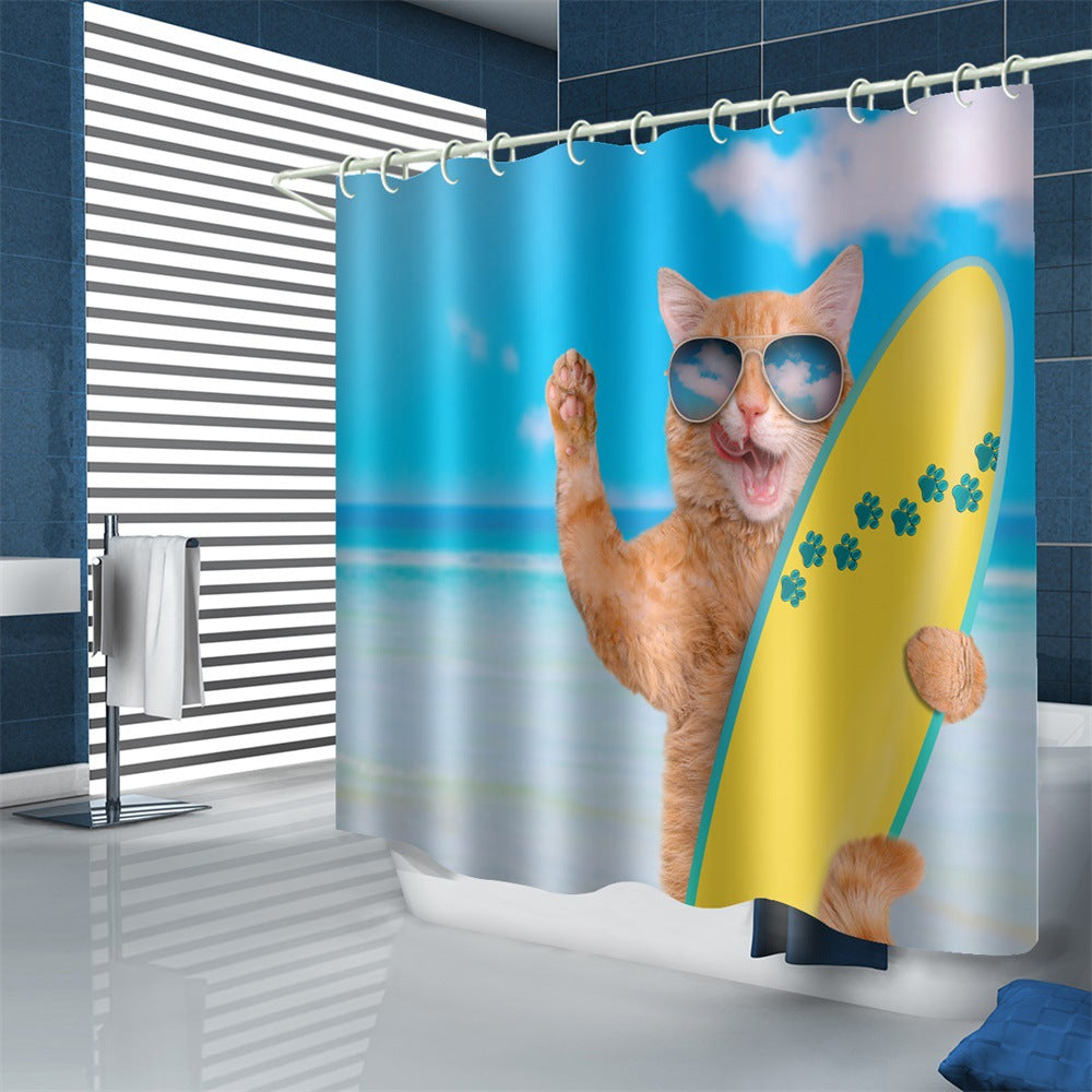 rideau-de-douche-en-polyester-impermeable