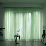 rideau-en-gaze-de-couleur-unie-vintage