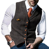 gilet-costume-garcon-honneur-revers-vintage-check