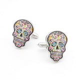 boutons-de-manchette-tete-de-mort-imprimes-vintage