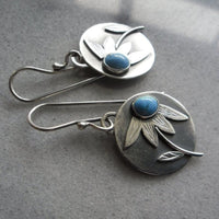 boucles-doreilles-vintage-disque-turquoise-calendula