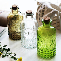 bouteille-en-verre-gaufre-vintage