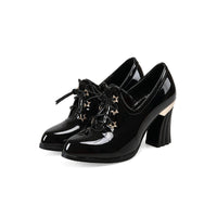 escarpins-vintage-femmes-cuir-verni-rouge-talons-hauts
