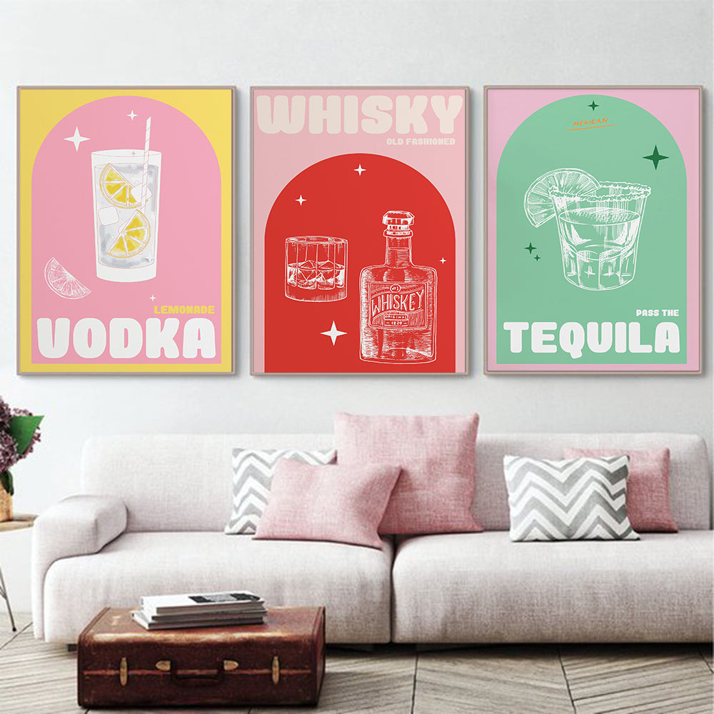 affiche-nordique-vintage-cocktail-toile-peinture-decoration