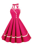 robe-pin-up-annee-80-en-col-v