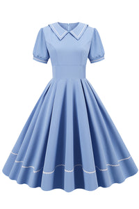 robe-style-annee-80-a-manches-courtes