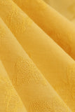 robe-jaune-annee-80-a-col-rabattu