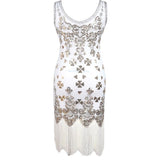 Charleston-Tenue-Femme-Robe-Blanche