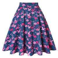 jupe-annee-80-flamant-rose