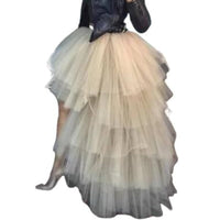 Jupe-Longue-Bouffante-Taille-Haute-kaki