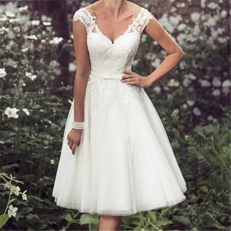 Robe-de-Mariee-Courte-Vintage-Annee-50