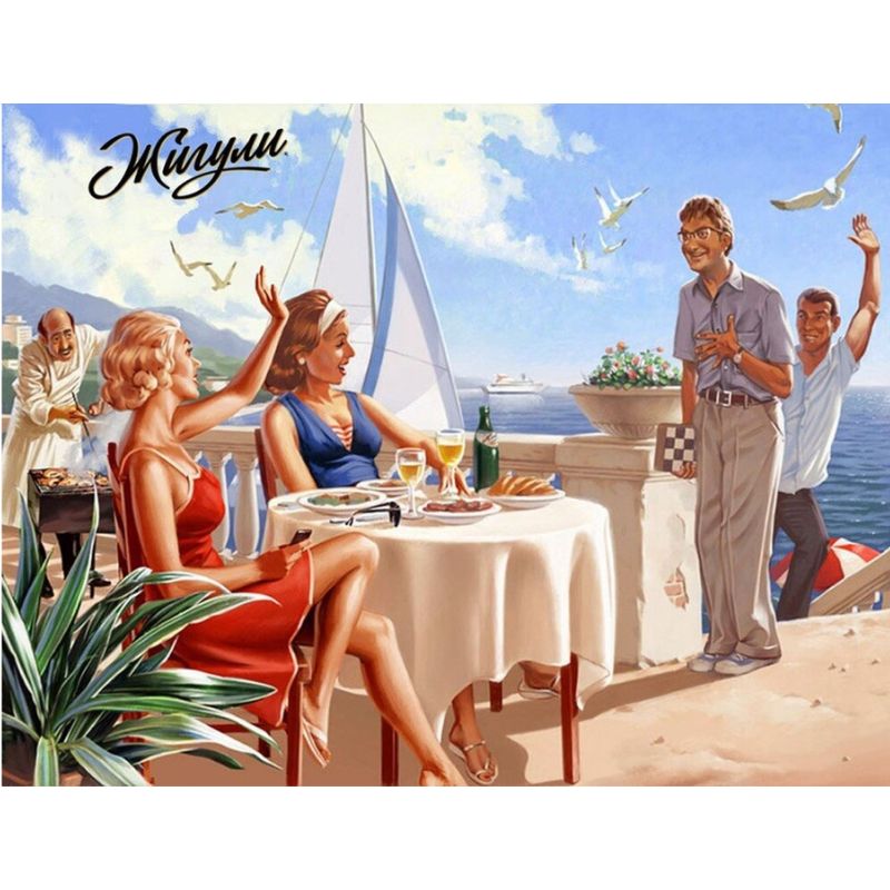 affiche-bord-de-mer-vintage