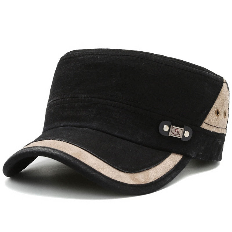    casquette-militaire-vintage-noir