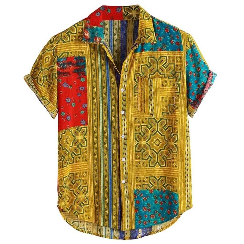    chemise-manche-courte-vintage