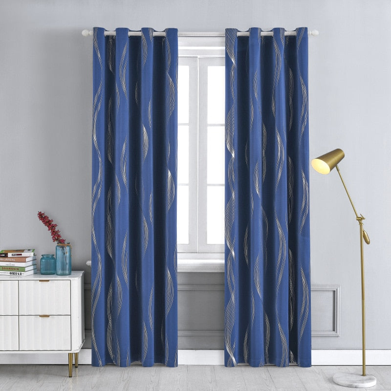 double-rideau-vintage-bleu