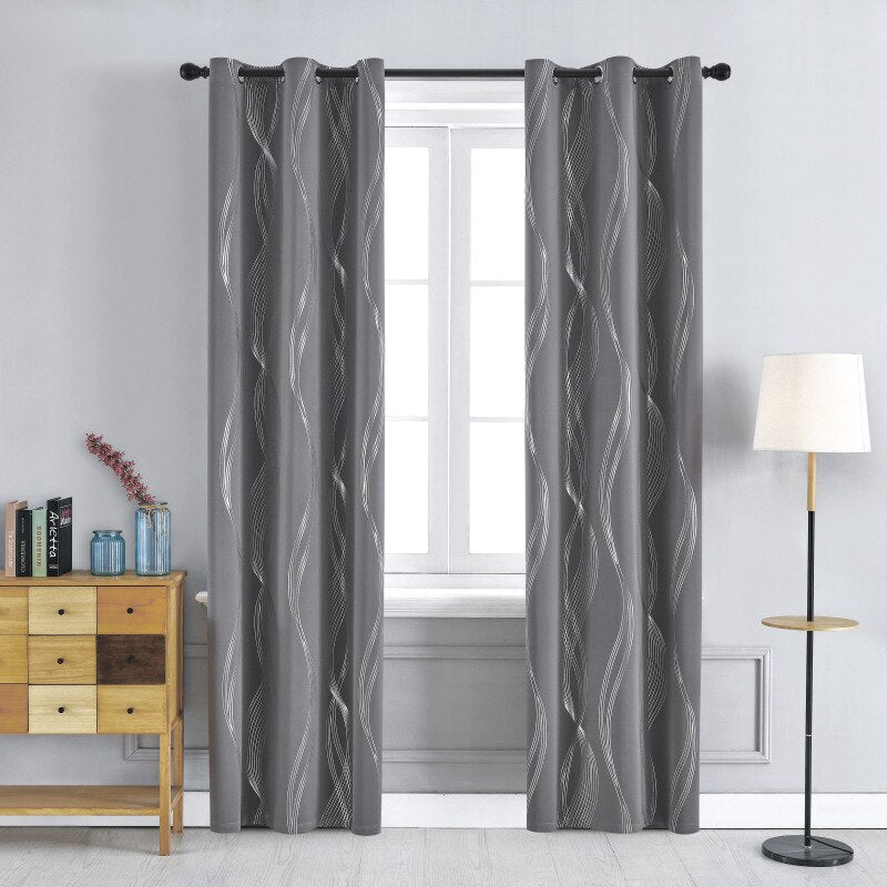 double-rideau-vintage-gris