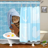 Rideaux De Douche Chat Vintage