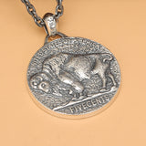 medaille-ronde-en-argent-sterling-vintage