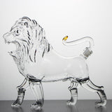 bouteille-de-vin-en-verre-en-forme-de-lion-de-750-ml-vintage