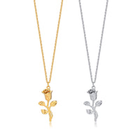 collier-vintage-rose-acier-titane