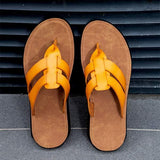 Tongs en Cuir pour Homme