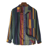 chemise-vintage-respirante-rayures-contrastees