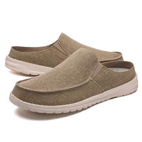 Demi-Chaussons en Toile Tendance Vintage