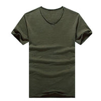 t-shirt-vintage-manches-courtes-couleur-unie