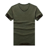 t-shirt-vintage-manches-courtes-couleur-unie