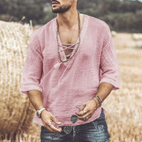 chemise-decontractee-col-v-vintage