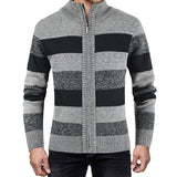 veste-tricot-cardigan-col-montant-blocs-couleurs-vintage