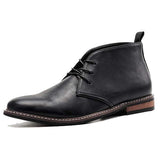 bottes-cuir-platte-vintage