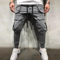 pantalon-survetement-vintage-plusieurs-poches-couleur-unie