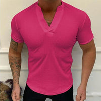 t-shirt-manches-courtes-vintage-col-v