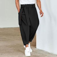 pantalon-court-ceinture-couleur-unie-vintage