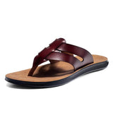 Tongs en Cuir pour Homme