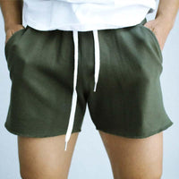 short-droit-sport-taille-elastique-vintage
