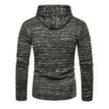 Manteau en tricot zippée à capuche vintage
