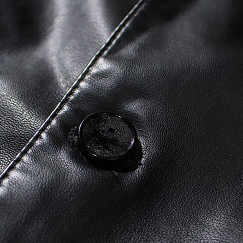 Veste vintage en cuir chic