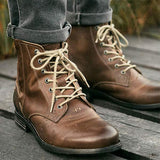 bottes-lacets-cuir-marron-vieilli